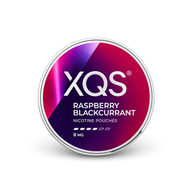 XQS Raspberry Blackcurrant Slim Strong – dåse med nikotinposer