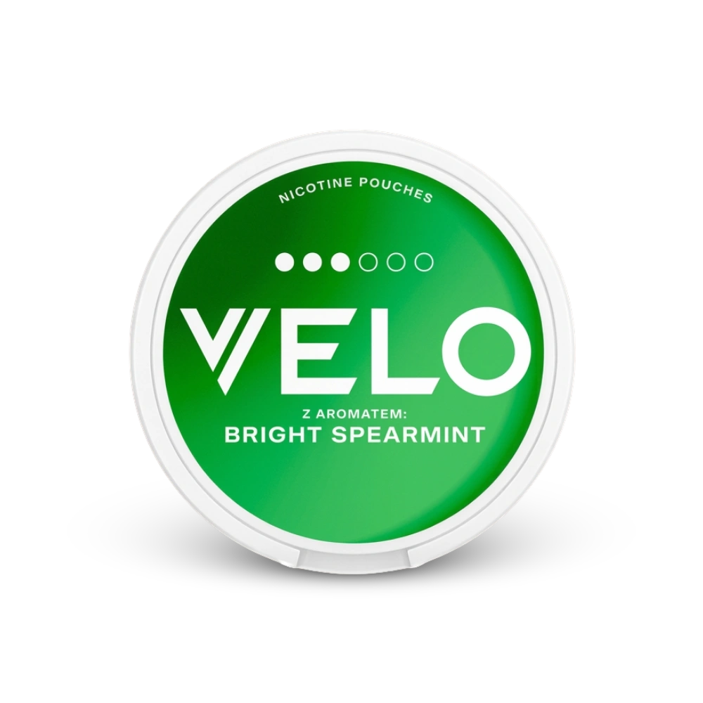 Velo Bright Spearmint – dåse med nikotinposer