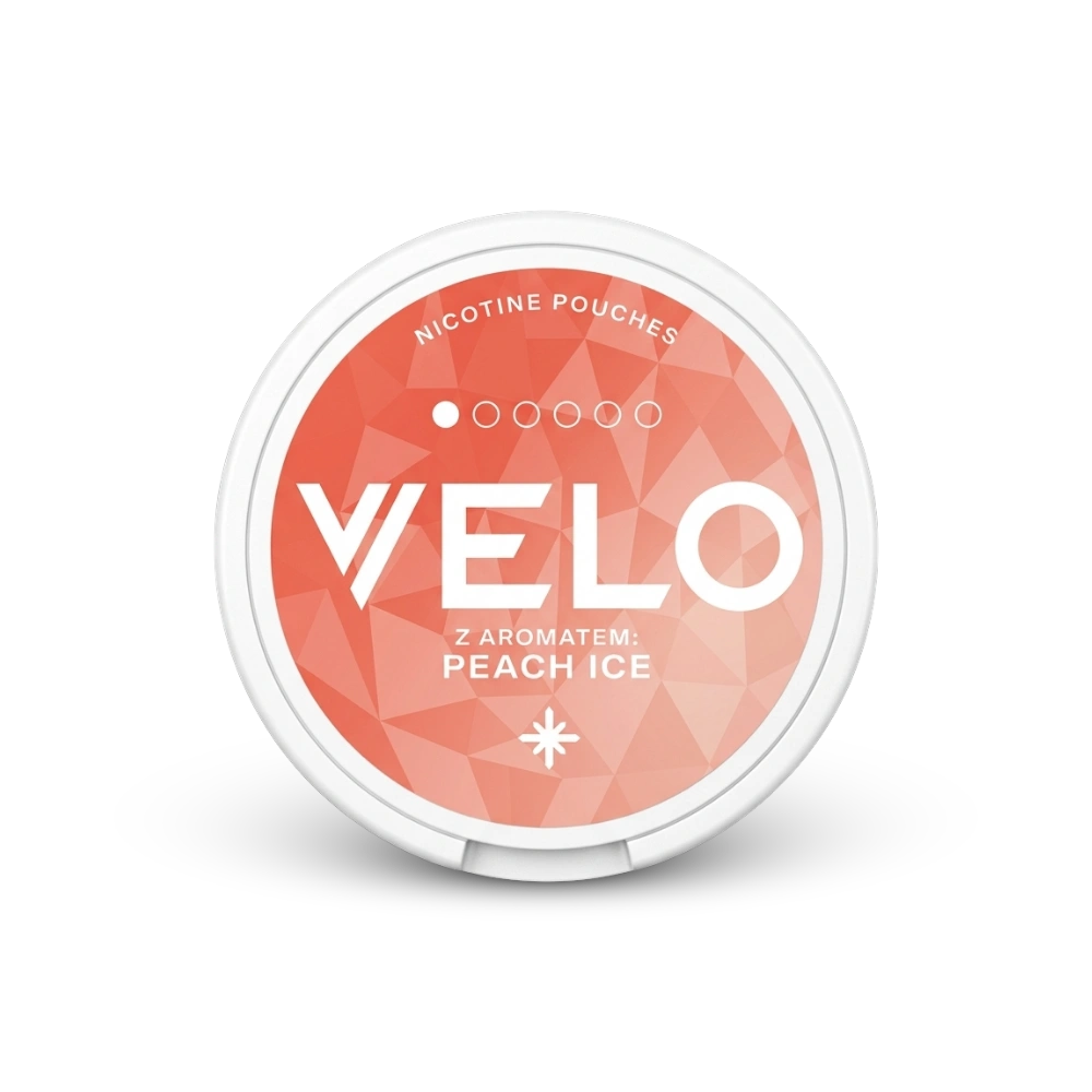 VELO Peach Ice – dåse med nikotinposer